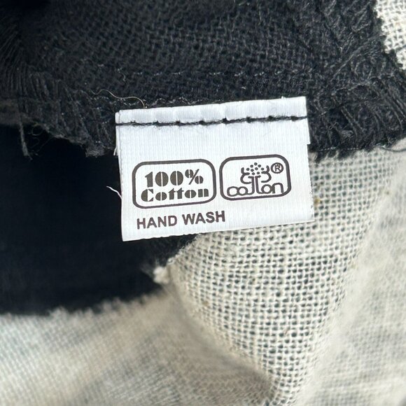 Cupcake International Womens Black White Patchwork Jacket XL Cotton Art To Wear - Picture 4 of 10